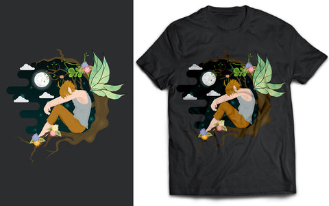 Fairy Boy T-shirt Design SVG naemmiah021 