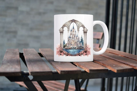 Fairy Castle Window Sublimation Clipart Bundle Sublimation Regulrcrative 