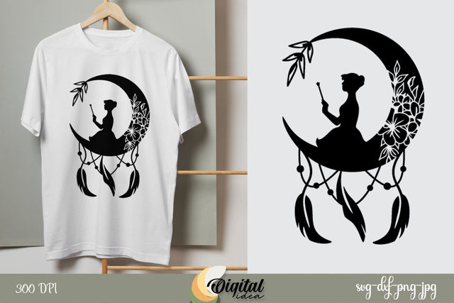 Fairy | Dream Catcher ClipArt SVG Design | Dream Catcher Silhouette | CriCut SVG Evgenyia Guschina 