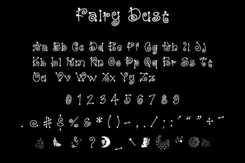 Fairy Dust Font Design Shark 