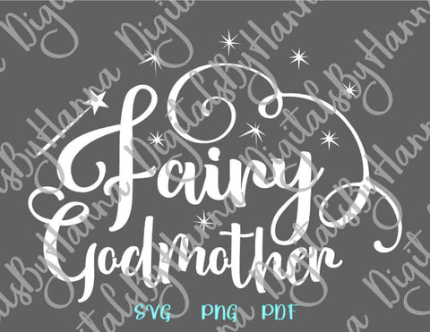 Fairy Godmother Cut File SVG DXF PNG PDF JPG SVG Digitals by Hanna 