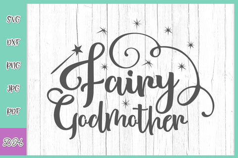 Fairy Godmother Cut File SVG DXF PNG PDF JPG SVG Digitals by Hanna 