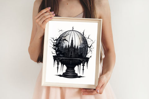 Fairy Gothic Princess Clipart Bundle Sublimation Regulrcrative 