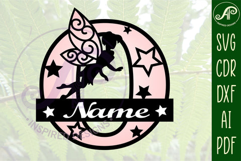 Fairy Letter O Monogram SVG Cut File SVG APInspireddesigns 