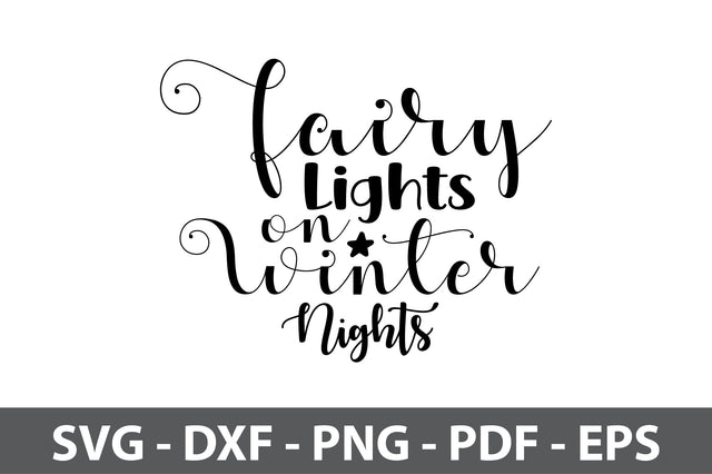 Fairy Lights on Winter Nights svg SVG orpitasn 