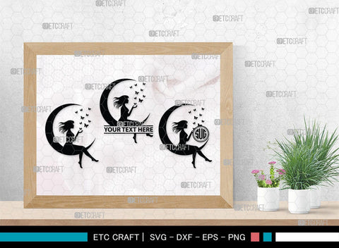 Fairy Monogram, Fairy Silhouette, Fairy SVG, Tooth Fairy Svg, Fairies Svg, Disney Svg, SB00355 SVG ETC Craft 