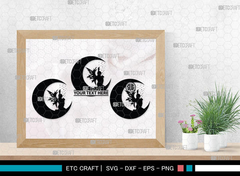 Fairy Monogram, Fairy Silhouette, Fairy SVG, Tooth Fairy Svg, Fairies Svg, Disney Svg, SB00355 SVG ETC Craft 