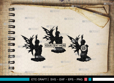 Fairy Monogram, Fairy Silhouette, Fairy SVG, Tooth Fairy Svg, Fairies Svg, Disney Svg, SB00355 SVG ETC Craft 