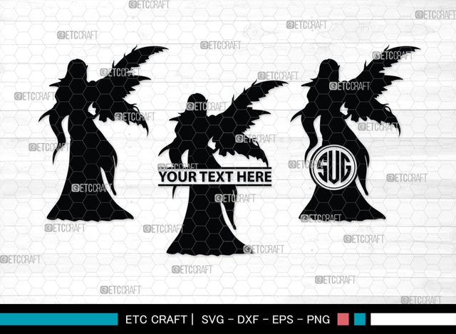 Fairy Monogram, Fairy Silhouette, Fairy SVG, Tooth Fairy Svg, Fairies Svg, Disney Svg, SB00355 SVG ETC Craft 