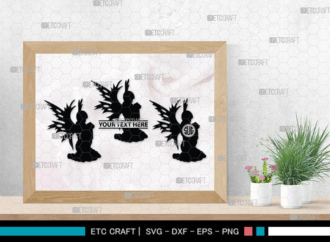 Fairy Monogram, Fairy Silhouette, Fairy SVG, Tooth Fairy Svg, Fairies Svg, Disney Svg, SB00355 SVG ETC Craft 