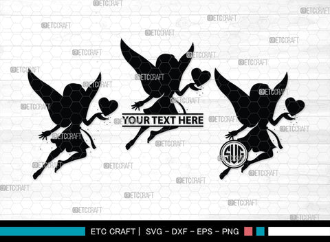 Fairy Monogram, Fairy Silhouette, Fairy SVG, Tooth Fairy Svg, Fairies Svg, Disney Svg, SB00355 SVG ETC Craft 
