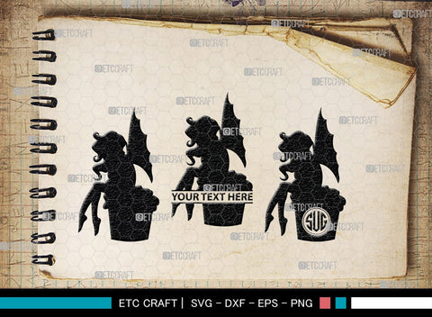 Fairy Monogram, Fairy Silhouette, Fairy SVG, Tooth Fairy Svg, Fairies Svg, Disney Svg, SB00355 SVG ETC Craft 