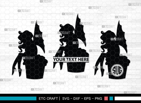 Fairy Monogram, Fairy Silhouette, Fairy SVG, Tooth Fairy Svg, Fairies Svg, Disney Svg, SB00355 SVG ETC Craft 