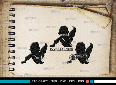 Fairy Monogram, Fairy Silhouette, Fairy SVG, Tooth Fairy Svg, Fairies Svg, Disney Svg, SB00355 SVG ETC Craft 