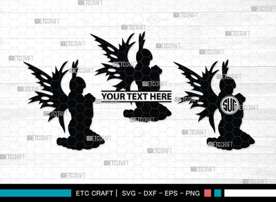 Fairy Monogram, Fairy Silhouette, Fairy SVG, Tooth Fairy Svg, Fairies Svg, Disney Svg, SB00355 SVG ETC Craft 