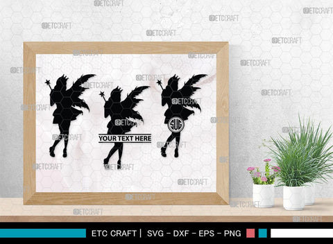 Fairy Monogram, Fairy Silhouette, Fairy SVG, Tooth Fairy Svg, Fairies Svg, Disney Svg, SB00355 SVG ETC Craft 