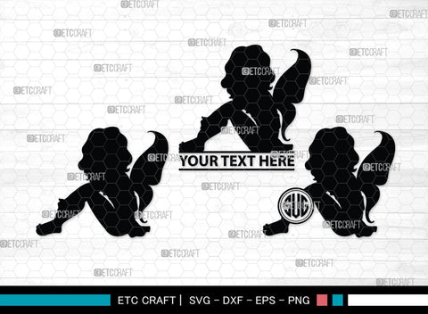 Fairy Monogram, Fairy Silhouette, Fairy SVG, Tooth Fairy Svg, Fairies Svg, Disney Svg, SB00355 SVG ETC Craft 