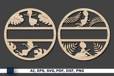 Fairy Name Sign Laser cut Bundle SVG SVG MD JOYNAL ABDIN 