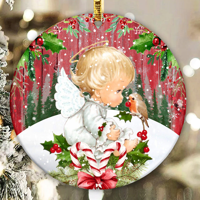 Fairy Ornament PNG, Girls Christmas Ornament Sublimation, Pastel Watercolor Flowers Ornament PNG, Kids Christmas PNG For Sublimation Sublimation CaldwellArt 