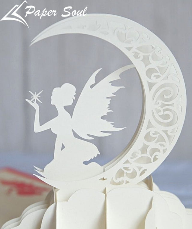 Fairy pop-up card template | 3D fairy card SVG | SVG files for Cricut SVG papersoulcraft 