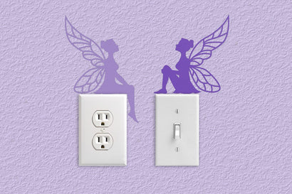 Fairy Silhouettes Light Switch and Outlet Decoration SVG Risa Rocks It 