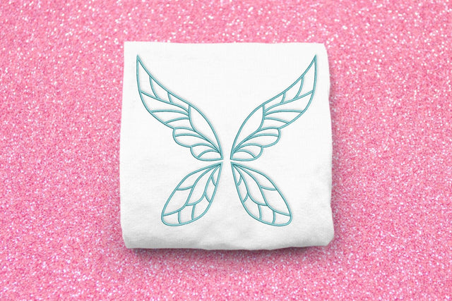Fairy Wings Outline Embroidery Embroidery/Applique DESIGNS Designed by Geeks 