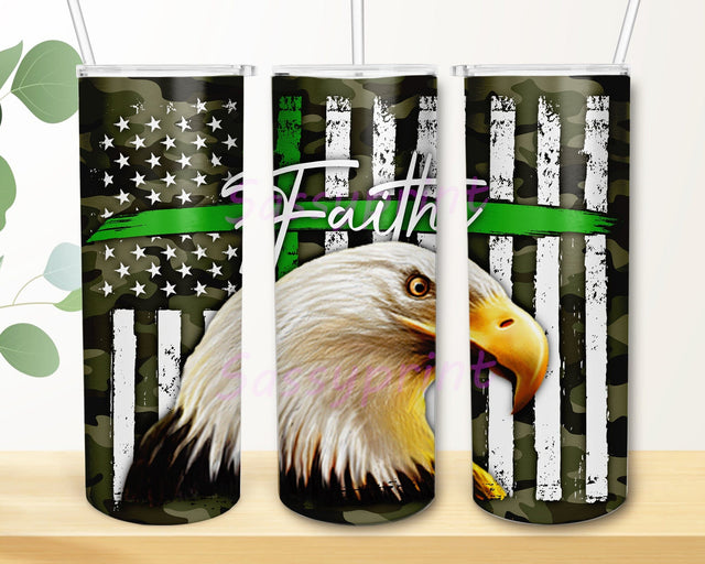 Faith 20oz Tumbler Template, Eagle Tumbler Png, American Flag Tumbler Design, Camouflage Tumbler Wrap, Instant Download Sublimation sassyprint 