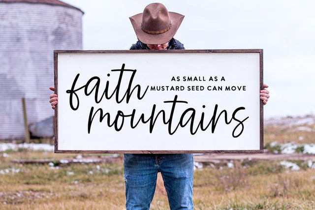 Faith As Small As A Mustard Seed Can Move Mountains SVG SVG So Fontsy Design Shop 