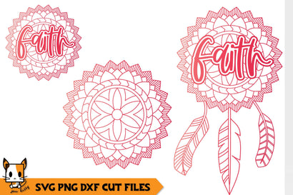 Faith Boho Dreamcatcher | Mandala SVG SVG Zen Kitty 