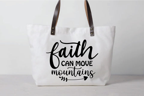 Faith Can Move Mountains Design File SVG SVG Creativeart88 