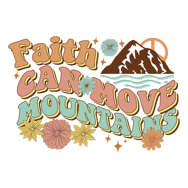Faith Can Move Mountains Sublimation Design SVG Creativeart88 
