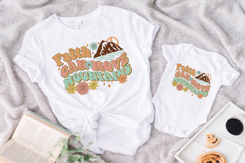 Faith Can Move Mountains Sublimation Design SVG Creativeart88 
