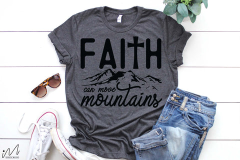 Faith can move mountains svg, Faith t shirt svg, Hill Climber t shirt, Mountain t shirt SVG Isabella Machell 