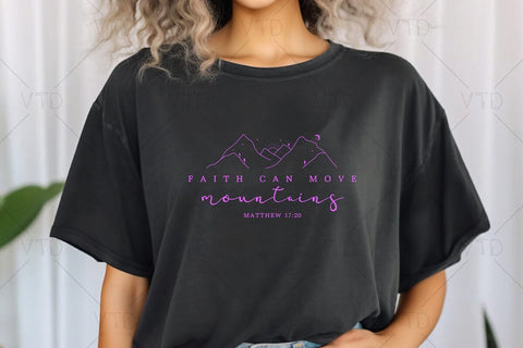 Faith Can Move Mountains Svg Png Files, Amazing Grace Svg, Believe Svg, Self Love Svg, Religious Svg, Mountain Svg, Proverbs Svg, Faith Svg SVG DesignDestine 