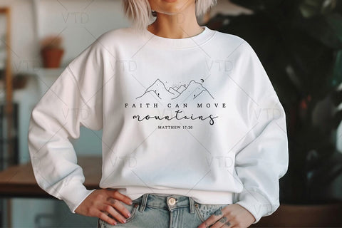 Faith Can Move Mountains Svg Png Files, Amazing Grace Svg, Believe Svg, Self Love Svg, Religious Svg, Mountain Svg, Proverbs Svg, Faith Svg SVG DesignDestine 