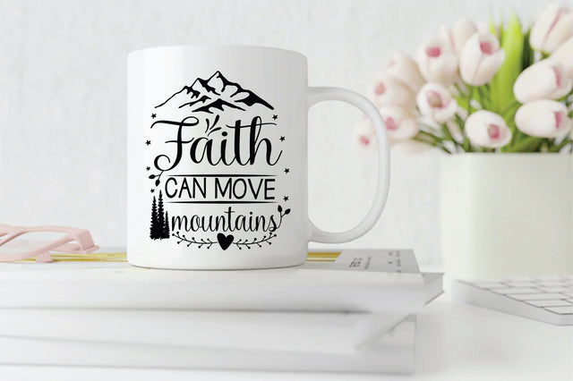 Faith Can Move Mountains SVG SVG Creativeart88 