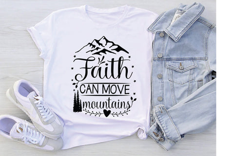 Faith Can Move Mountains SVG SVG Creativeart88 