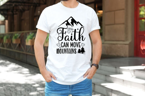 Faith can move mountains SVG SVG DESIGNISTIC 