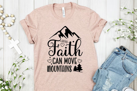 Faith can move mountains SVG SVG DESIGNISTIC 