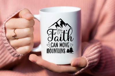 Faith can move mountains SVG SVG DESIGNISTIC 