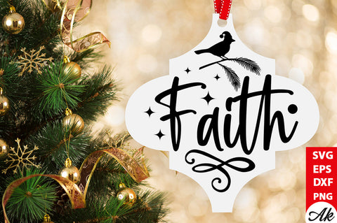Faith Cardinal Arabesque SVG akazaddesign 