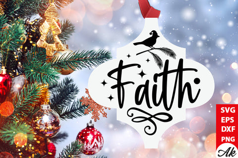 Faith Cardinal Arabesque SVG akazaddesign 