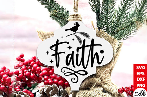 Faith Cardinal Arabesque SVG akazaddesign 