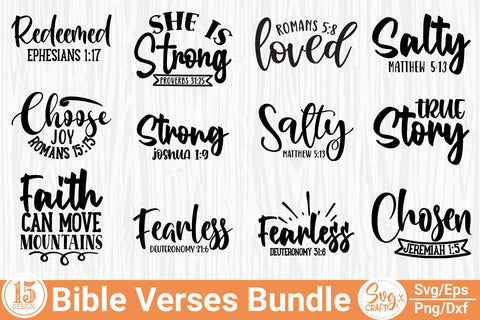 Faith Christian Bible Verse Bundle SVG Svgcraft 