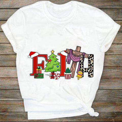 Faith Christmas Png, Faith svg, Christmas Trees svg, Jesus Cross, Christian, Retro Christmas svg, Christmas Shirt Design, Sublimation File SVG DiamondDesign 