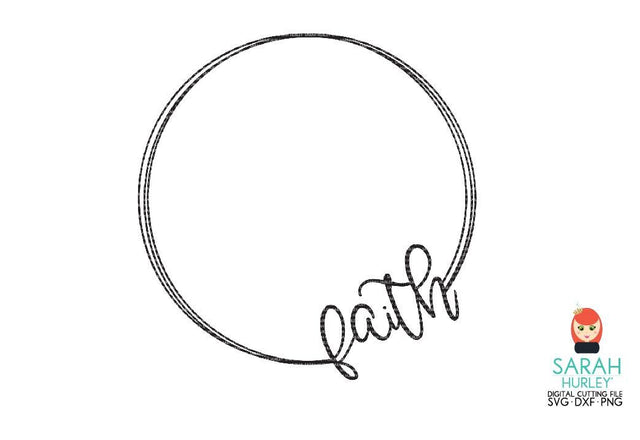Faith Circle Frame SVG Sarah Hurley 