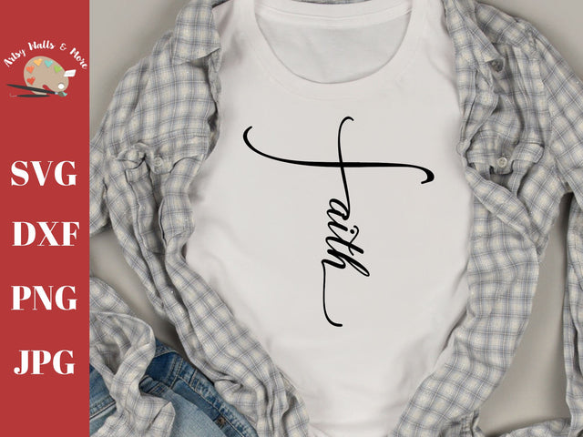 Faith cross - Christian religious svg SVG The Artsy Spot 