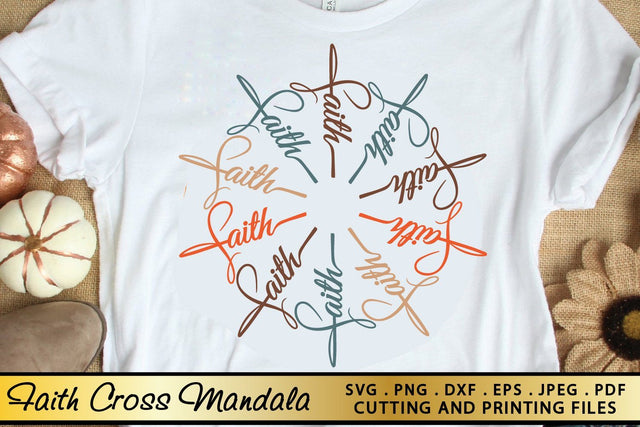 Faith Cross Mandala SVG PNG EPS DXF Cutting and Printing SVG zoellartz 
