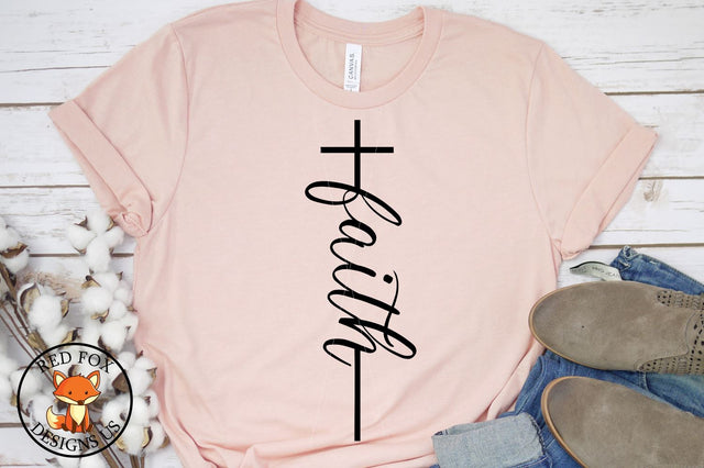 Faith Cross, SVG DXF PNG Cut File, Scripture SVG, Christian SVG RedFoxDesignsUS 