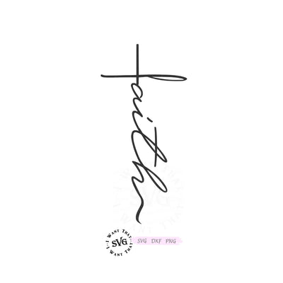 Faith Cross SVG I Want That SVG 
